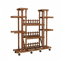 Freestanding Design Multi-Tier plant display rack Space-Saving Plant Shelf Sturdy Construction Display Rack Easy Assembly for Gardeners, Balcony, Living Room, Indoor, Bedroom