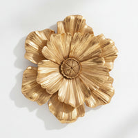 Floral Wall Art Decor Carved Floral Wall Decoration Easy to Hang Resin Flower Decor for Entryway