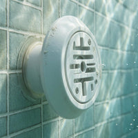 White Pool Inlet Outlet Fitting ABS Plastic Swimming Pool Inlet Fitting Low-Height Replacement Part Slotted Grille