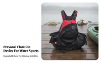Sturdy-Duty Flotation Vest Sturdy Construction Rapid Buoyancy Aid Kayaking Buoyancy Aid Quick-Adjust Buckles Waterproof Material