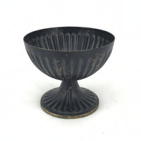 Vintage-Style Flower Vase Pedestal Goblet Vase Rustic Candle Cup Decorative for Mantel