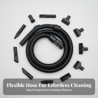 Easy to Install Vacuum Cleaner Hose Long-Lasting Corrugated Suction Hose Wear Resistant Flexible Vacuum Pipe Extendable for DIY Enthusiasts, Repair Professionals, Professional Cleaners, Home Cleaning, Workshop, Car Detailing