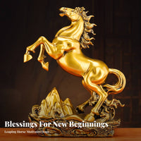 Brings Fortune and Good Luck Success Horse Ornament Auspicious Meaning Feng Shui Horse Decor Meaningful Gift for Entrepreneurs, Housewarming