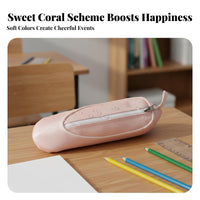 Ballet Shoe Pencil Case Waterproof Pointe Shoe Pen Pouch Zipper Closure Ballerina Slipper Bag for Students, Dancers