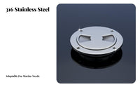 5 Inch Round Deck Plate Stainless Steel Boat Deck Lid Cover 5 Inch Round Inspection Deck Lid Watertight Closure