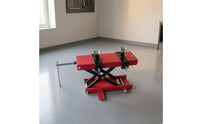 Motorcycle Lift with Support Arms Adjustable Motorcycle Lift Stand Manual Stand for Mechanics