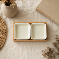 serving tray with dishes