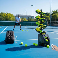 Long Battery Life Tennis Training Machine for Beginners, Backyard, Driveway