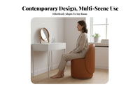 Nordic aesthetic Upholstered rotating Armchair space-saving Design Accent Chair Ergonomic rearrest Vanity Stool Multifunctional for Women, Homeowners, Adults, Living Room, Bedroom, Small Apartment, Home Office