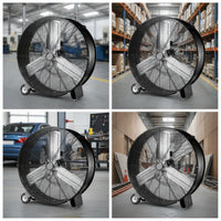 Portable Drum Fan with Wheels Wheeled Industrial Drum Fan with Wheels Heavy Duty for Garage