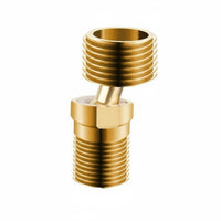 360° Rotation Universal Angle Joint Fitting Solid Metal Construction Swivel Angle Pipe Adapter Long-Lasting for Bathroom Renovation