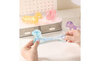 Soft Glitter Dachshund Squeeze Toy Glossy Finish Dachshund Squishy TPR Glitter-Filled Squeeze Toy Slow Rebound