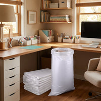 Pale Double-Layer Debris Sacks with Moisture Barrier Bags, 58 gsm Garden Waste Bags for Storage, Reusable Polypropylene Garden Bags for Moving