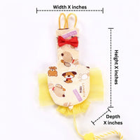 Parrot Diaper, Avian Nappy for Pet Birds, Medium Size Outdoor Attire with Bow for Hygiene and Toilet Training