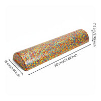 Long-Lasting Half Round Foam Roller Versatile Design Fitness Crescent Brick Lightweight and Portable High-Density Foam Back Stretcher for Beginners
