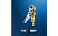 Quick Connect 1/4 NPT Air Chuck Threaded Brass Tire Chuck Long-Lasting Female Thread Inflator Nozzle Anti-Corrosion for Mechanics, Garage Workers, Workshop