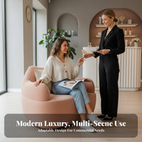 Curved Bubble Sofa Light Luxury Soft Puff-Shaped Sofa Creative Design Commercial Seating for Homeowners, Beauty Salon, Waiting Area, Living Room