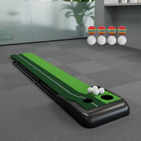 Easy Storage Automatic Ball Return Putting Mat Natural Slope Design Putting Practice Mat Sports Training Aid for Backyard