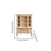 1:12 Scale Cabinet Sturdy Miniature Sideboard Classic Dollhouse Display Cabinet for Collectors, Kids