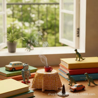 Coffee Cup Scent Holder Cute Resin Scent Holder Playful Desk Ornament for Tabletop, Workspace Area, Bookshelf