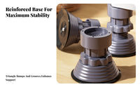 4 Pieces Rubber Adjustable Support Pad Strong and Stable Washing Machine Stand for Kitchen