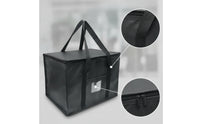 Insulated Tote Bag Reusable Tote Bag with Clear Window Stable for Shoppers, Picnics