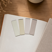 Zaomo Morandi Magnetic Bookmarks, Solid Color Soft Magnetic Page Markers, 4 Styles