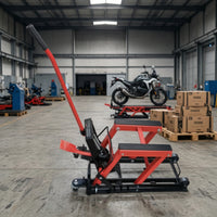 Motorcycle Lift Jack with Wheels Stable for Garage, Mechanics