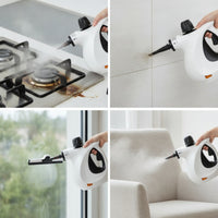 Handheld Steam Cleaning Device Compact Steam Cleaning Device with Attachments Complete Portable Steamer for Household, Kitchen