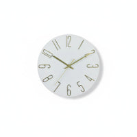 Non-Ticking Modern Silent Wall Clock Easy to Read Minimalist Round Clock Accurate Timekeeping for Living Room, Bedroom, Office