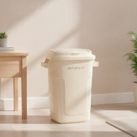 Compact Trash Bin with Lid Modern Trash Can with Lid Lightweight Wastebasket Convenient for Apartment
