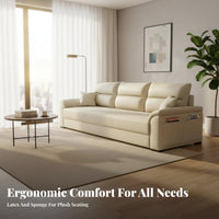 Abrasion-ResistantResistant Curved Sectional Sofa Petaccommodating Couch Modern Design Seating Furniture Performance Fabric for Apartment Dwellers, Homeowners, Entertainers, Living Room, Lounge Area, Home, recreation Space
