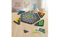 Logical Thinking Training Geometric Link Game Develops Concentration Rubber Band Board Game for Children, Classroom