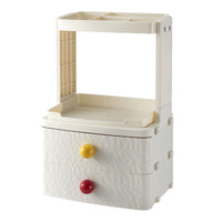 Cosmetic Storage Box Desktop Organizer with Large Capacity for Skincare and Makeup