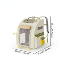 Structured Pet Carrier Backpack with Side Pockets Breathable Pet Backpack with Mesh Openings Ventilated Bag Sturdy for Travel, Outings, Car Rides