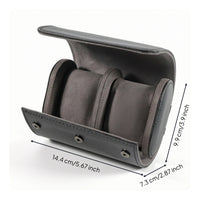 Watch Roll Leather-Like Watch Roll Case Secure for Commuters, Business Trips