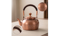 Hammered Copper Teapot Vintage Style Copper Teapot Decorative Tea Vessel for Collectors