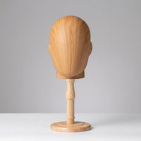 Wooden Mannequin Head Sturdy Male Mannequin Head Minimalist for Retail Stores