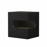 Minimalist Design Nightstand with Drawers and Shelf Modern design Single-Drawer End Table with Shelf Italian Inspired Bedside Cabinet Sturdy framework for Homeowners, Parents, Students, Hotel Room, Hallway, Office, Nursery