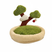 Multifunctional Cat Nest Soft and Comfortable Tree Shaped Cat Bed Interactive Play Toys for Kittens