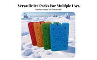 Reusable Ice Pack Leak-Resistant Reusable Freezer Brick Chiller Freezing Block for Athletes, Nursing Parents, Travel, Camping