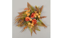 Fall Harvest Theme Berry Candle Wreath Vivid Look Autumn Wreath Centerpiece Authentic Feel Candle Loop Easy to Clean for Dining Table, Thanksgiving, Entryway, Photo Session