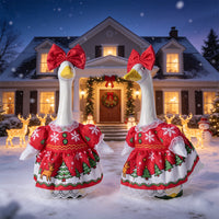 23-Inch Festive Porch Goose Cover for Christmas, Halloween, and Thanksgiving