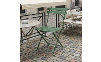 Foldable Folding Cafe Chair Space-Saving Cafe Chair Easy to Clean Furniture Stylish for Garden