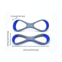 Elbow Molded Swim Bands with 8-Shaped Loop Low-Profile Gear for Long-Axis Stroke Form Exercises