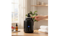 Touch-Controlled Massage Oil Heater Adjustable Temperature Massage Oil Warmer Digital Lotion Warmer with Pump Electric for Estheticians, Spa Owners