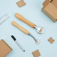 3 Pieces Box Resizer Tool Kit Multi-Function Cardboard Resizing Tool Kit Tracing Wheel and Scoring Wheel Set for Packaging, Workshop