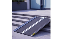 Foldable Aluminum Ramp Anti-Slip Surface Folding Ramp Rustproof Mobility Aid for Entry Steps, Stairs, Doorways
