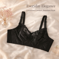 Underwired Bras for Women with Exceptionally Thin Moulded Cups for Smooth Fit, Extended Sizes, Supportive Everyday Wear, Nylon Blend