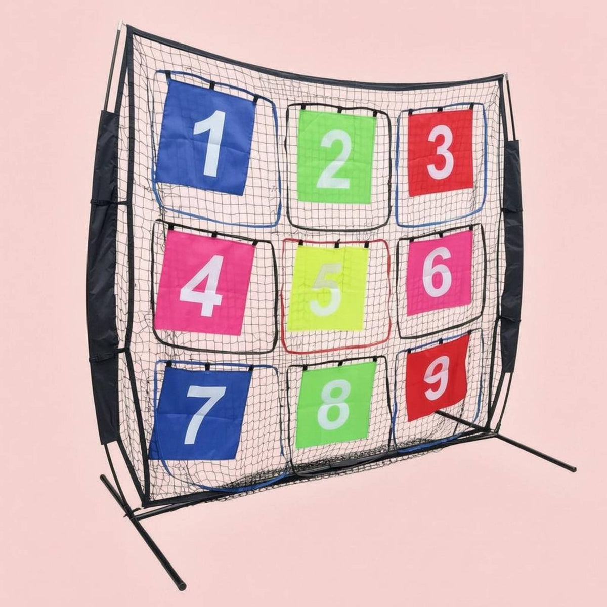 Baseball Practice Net Set Versatile Use Hitting and Pitching Training Net